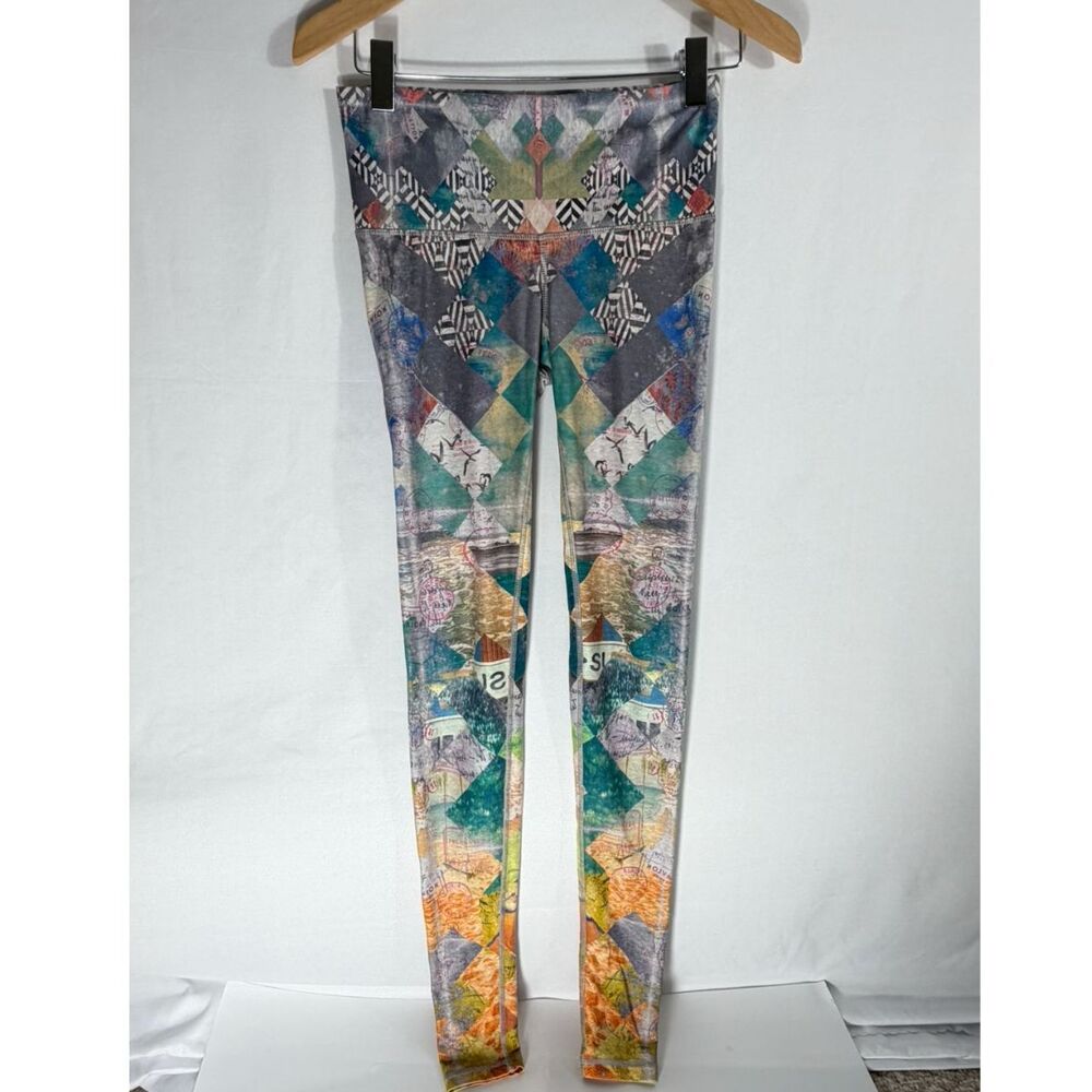 Niyama Sol Baja Beachcomber 7/8 Leggings Multicolor Medium Yoga Activewear